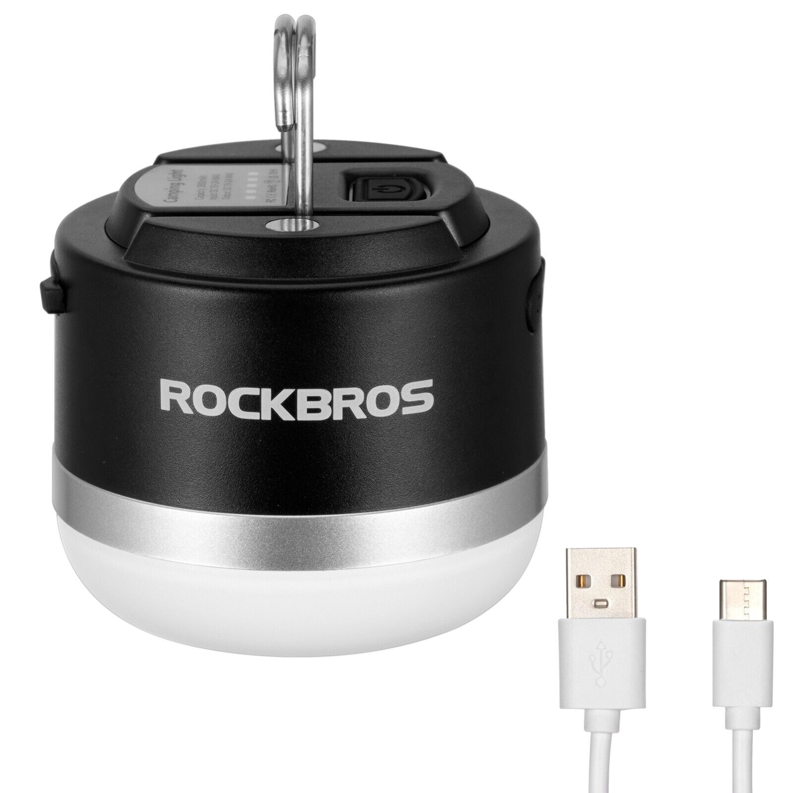 ROCKBROS Ulkoilu Retkeilylyhty USB Taskulamput 600 Lumenia IPX65 LED Valo Akku - Image 1