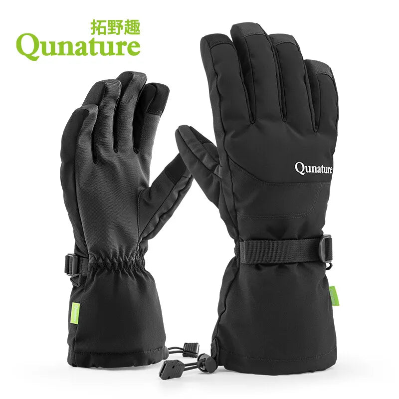 Qunature Winter-Skihandschuhe Touchscreen wasserdichte Handschuhe Schnee |  Fahrradschuhe