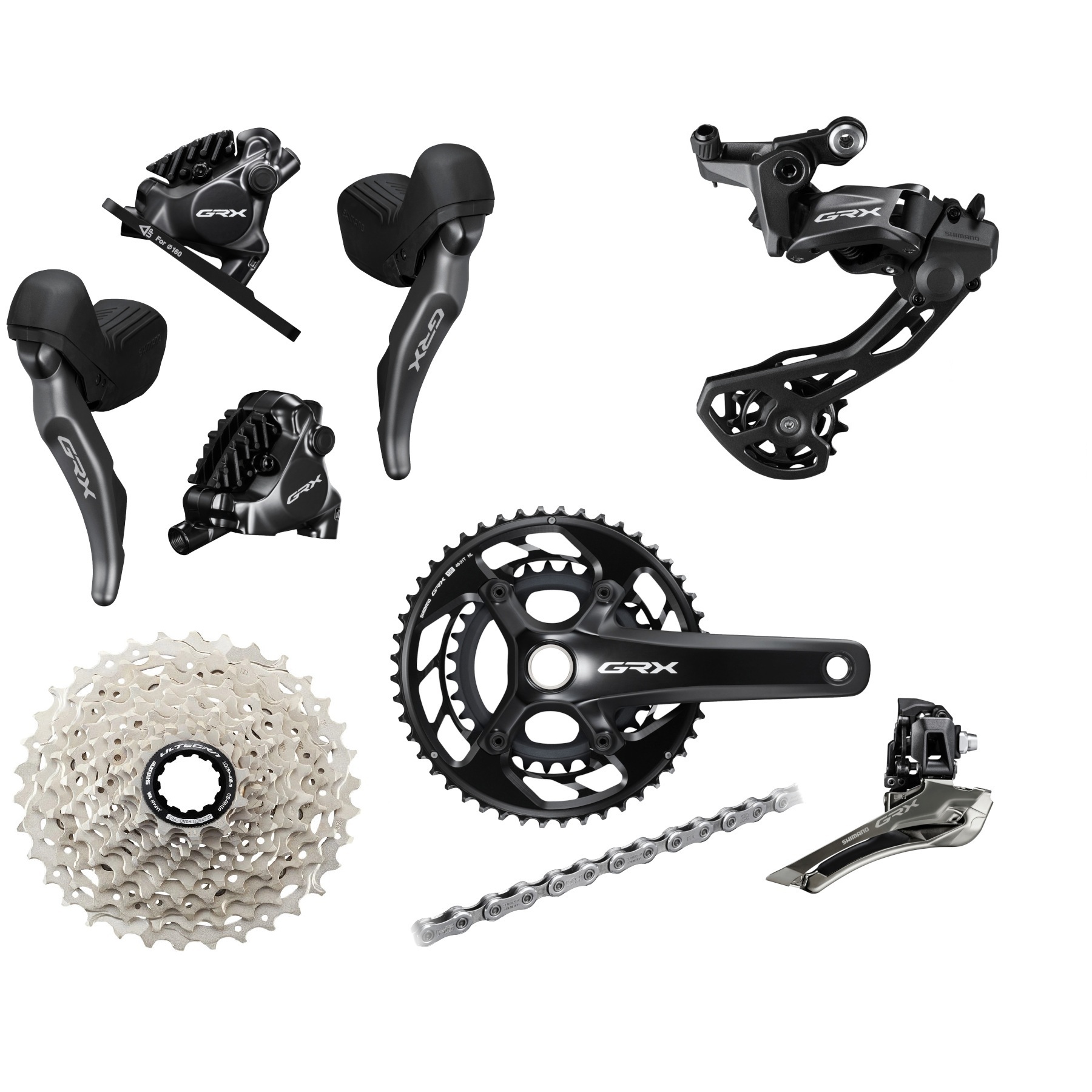 Shimano GRX RX820 2x12-vaihteinen osasarja - Image 1