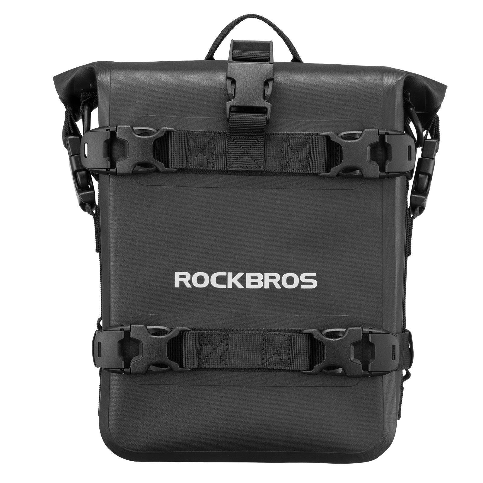 Moottoripyörän sivulaukku, vedenpitävä, sivulaukku, 5L, musta, ROCKBROS - Image 1