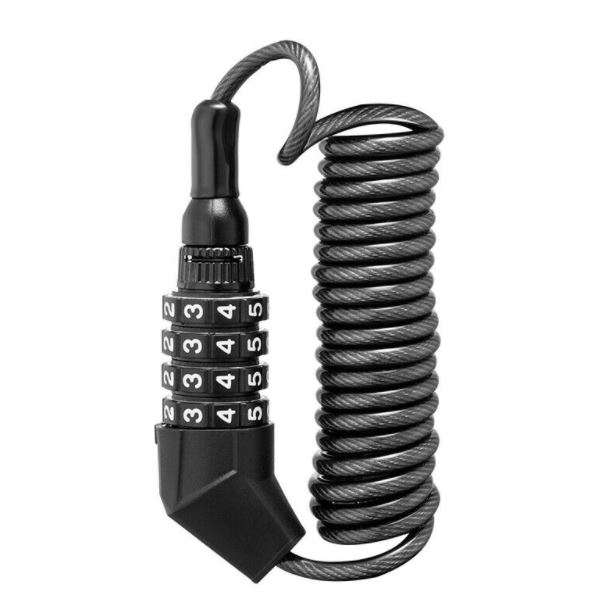 ROCKBROS T530 Kypärälukko Mini Pyörälukko Kaapelilukko Numerolukolla - Image 1