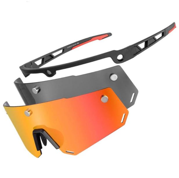 ROCKBROS 2 in 1 Polarisoidut aurinkolasit Magneettiset urheilulasit vaihdettavilla linsseillä - Image 1